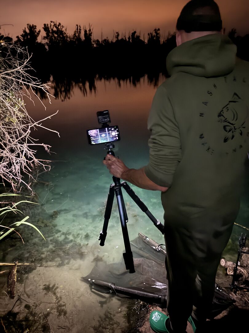 Vissen aan het water